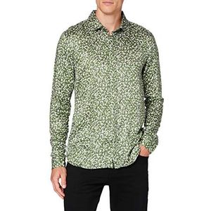 Bolongaro Trevor Heren Driehoek Shirt, Groen/Wit, S