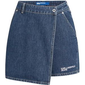 Karl Lagerfeld Jeans Denim Skort, Washed Dark Blue, L, Washed Dark Blue, L