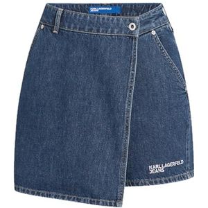 Karl Lagerfeld Jeans, Dames, Denim Rok, Regular Fit, Blauw, L