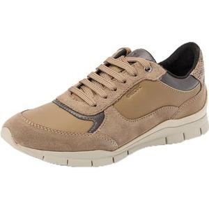 Geox D Sukie A Sneakers voor dames, taupe, 41 EU