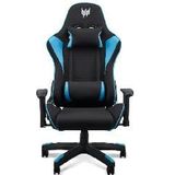 Predator Chair Rift Lite Gamingstoel, bureaustoel, lombarekkussen, afneembare kop, verstelbare armleuningen, rugleuning max. 150 graden, stalen frame, ademend, zwart en blauw