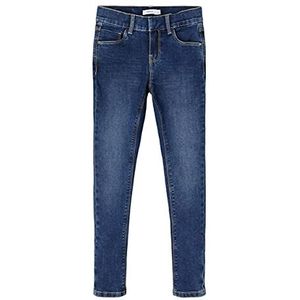 NAME IT Skinny Fit jeans voor meisjes, donkerblauw (dark blue denim), 164 cm