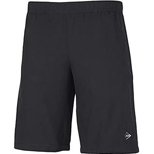 Dunlop jongens, geweven shorts zwart, zilver, 140 bovenkleding