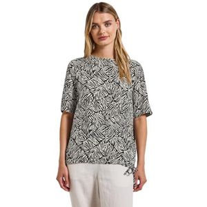 STREET ONE - T-shirt - Pine grove green - Met Motief - Met Tunnelkoord