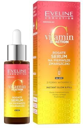 Eveline Cosmetics - Vitamin C 3x Action - Nachtserum - 30 ml - Gezichtsserum