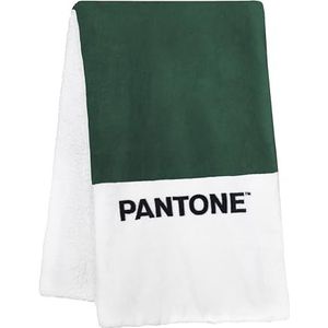 PANTONE™ Sherpa-bank- en dekbed, dubbellaags, ultrazacht en behaaglijk, warme en wasbare winterfleecedeken, uitstekend comfort, ook ideaal als bankplaid en sprei voor eenpersoonsbedden, 130 x 160 cm