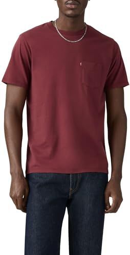 Levi's - CLASSIC POCKET TEE - T-shirt - Tawny Port - Katoen