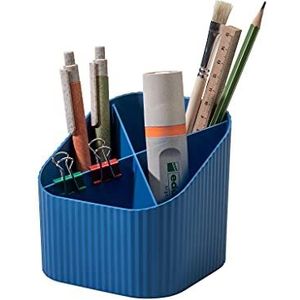 Bureaukoker KARMA - 4 vakken, 80-100 procent gerecycled materiaal, eco-blauw, 17248-16