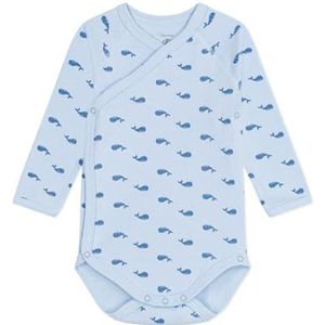 Petit Bateau Babybody met lange mouwen, uniseks, voor kinderen, Toudou/Alaska, 0 Maanden