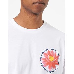 Springfield T-shirt met korte mouwen, Wit, XS