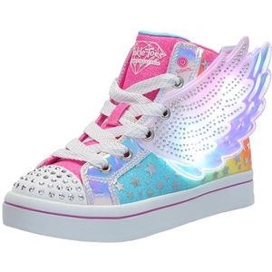 Skechers TWI-Lites 2.0 Dreamy Wings enkellaars, Roze/Multi, 1 UK Kind, Roze Multi, 1 UK Child