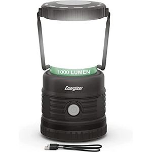 Energizer Oplaadbare LED Camping Lantern PRO, 1000+ Lumen, IPX4 waterbestendig, Super helder tentlicht, robuuste lantaarns voor orkaan, noodsituatie, overlevingskits, wandelen, (USB-kabel inbegrepen)