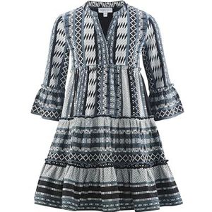 happy girls Jurk  blauw / zwart / wit