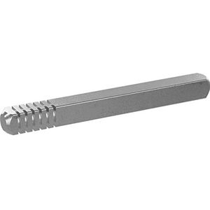 Eco Stift met groef vierkante pen 9 mm voor EPN 900 IV, lengte 55 mm, verzinkt staal