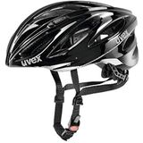 uvex boss race - veilige performance-helm voor dames en heren - individueel passysteem - geoptimaliseerde ventilatie - black - 52-56 cm
