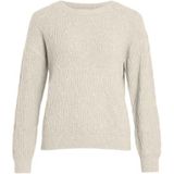 Vila - Lassia - Gebreide Trui - Ronde Hals - Lange Mouwen - Normale Pasvorm