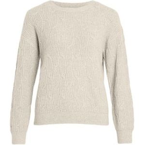 Vila - Lassia - Gebreide Trui - Ronde Hals - Lange Mouwen - Normale Pasvorm