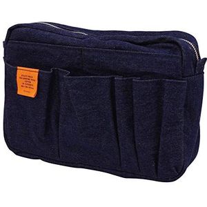 Delfonics ] Binnenste draagtas Denim Pouch Case Tas In Tas Maat M 500096 Donkerblauw