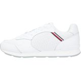 Tommy Hilfiger Heren Runner ICON leer FM0FM05740 lage top, wit (wit), 40, Wit, 40 EU