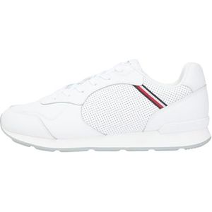 Tommy Hilfiger Heren Runner ICON leer FM0FM05740 lage top, wit (wit), 40, Wit, 40 EU