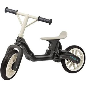 POLISPORT 8612000002 - Kinderfiets zonder pedalen Urban model voor kinderen van 2 tot 5 jaar tot 25 kg met verstelbaar zadel in 3 standen in kleur Grijs/Crème