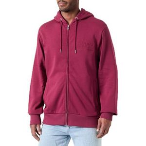 GANT REG Tonal Shield Full Zip Hoodie, Rich Wine, XL