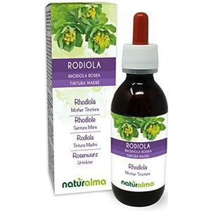 Rozewortel (Rhodiola rosea of Sedum roseum) wortels Alcoholvrije moedertinctuur Naturalma | Vloeibaar extract druppels 120 ml | Voedingssupplement | Veganistisch