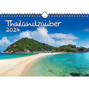 Thailandzauber DIN A4 kalender voor 2024 Bangkok strand vakantie Samui Thailand stad zee land - Seelenzauber