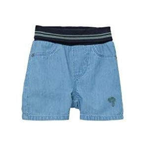 s.Oliver Junior Jeans-Short mit Umschlagbund Jeansshorts voor jongens met omgekeerde riem, Blauw, 80