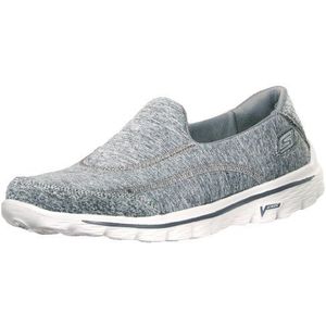 Skechers Performance Women's Go Walk 2 Slip-On Walking Shoe, Heather Grey, 8.5 M US