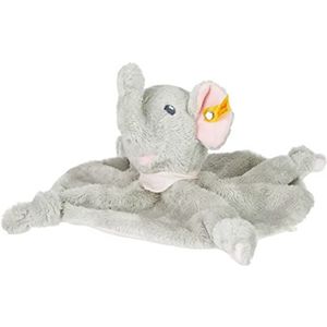 Steiff Trampili Olifant knuffeldoek - 28 cm - knuffeldier voor baby's - pluche olifant - zacht en wasbaar - grijs/roze - (241680)
