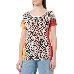 KEYLARGO Tyler Round T-shirt voor dames, rood-geel (2313), XS