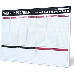 Grupo Erik A3 Weekplanner - Bureauplanner met 54 afscheurbare vellen - Tafelkalender