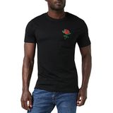 Mister Tee Rose Tee T-shirt voor heren, zwart, zwart, XXL