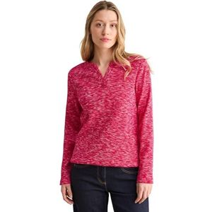 Cecil Damesshirt met geribbelde structuur, Granita Red Melange, S