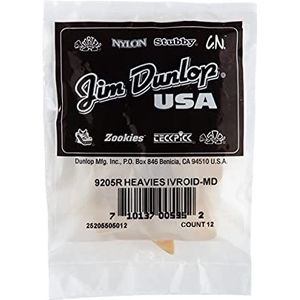 Picks pack 12, ivory, médium