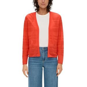 s.Oliver - Cardigan - Oranje - Met Patroonstructuur