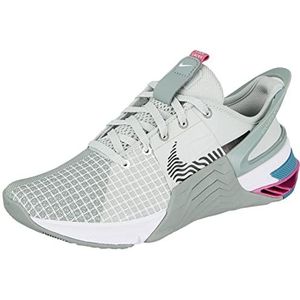 Nike W Metcon 8 Flyease, Damessneakers, Light Silver Black Mica Green, 44.5 EU