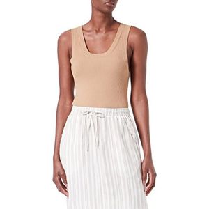 TOM TAILOR Dames linnen rok 1031244, 29553 - Beige Drawn Vertical Stripe, 40