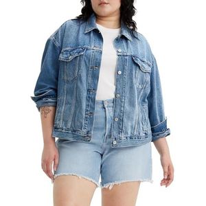 Levi's Plus Jeansjack - Turning Heads Plus - 100% Katoen - Lange Mouwen