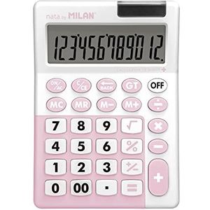 MILAN® Blisterrekenmachine met 12 cijfers, roze, serie Edition +