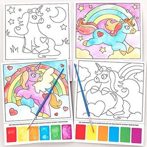 Baker Ross FC960 Eenhoorn Magische Schilderij Kits - Pack van 10, verf knutselen Kits voor kinderen, aquarel schilderen voor kinderen