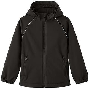 NAME IT Jongens Nkmalfa Softshell Jacket Fo Noos jas, zwart, 158 cm