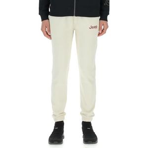 JEEP O102923-W497 J Joggingbroek voor dames, kleine print, J23W, berk, wit, XL