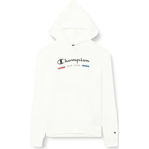 Champion Legacy Graphic Shop B-Ultralight Powerblend Terry Sweatshirt met capuchon voor kinderen en jongens, Wit, 13-14 jaar