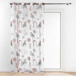 douceur d'intérieur, Gordijn met ogen (140 x 280 cm), Cocotis, gezandstraalde voile