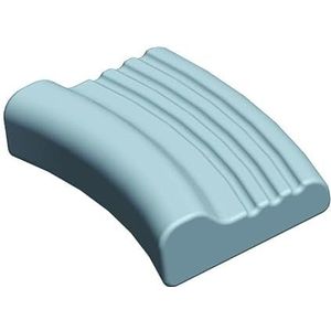 Antar AT03002 Orthopedisch slaapkussen met groeven, bekleding wit met blauwe paspelnaad