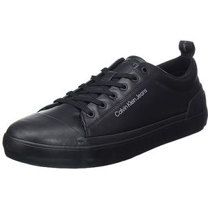 Calvin Klein Herren gevulkaniseerde veterschoen laag LTH YM0YM00795 runner sneaker, zwart (drievoudig zwart), 45 EU