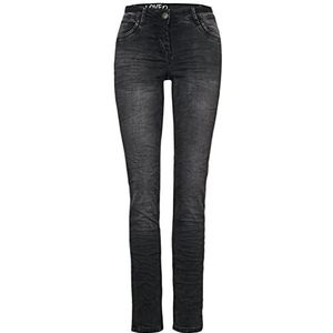 Cecil Dames Jeans, Black Used Wash, 30W x 32L