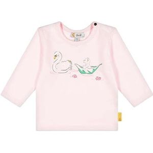 Steiff Baby-meisjes shirt met lange mouwen effen T-shirt met lange, Barely pink., 86 cm